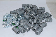 Mixed Lot of NEW Conduit Body Fittings, Couplings Threaded  Straight