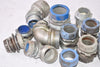 Mixed Lot of Threaded Conduit Connector Fittings, Mixed Sizes