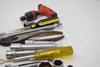 Mixed Lot of Tools, Chisel, Screwdrivers, Drivers Wrench, Socket Extension, Pliers & More