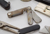 Mixed Lot of Tools, Levels, Solder, Exacto Knifes, Pocket Knifers, Pliers