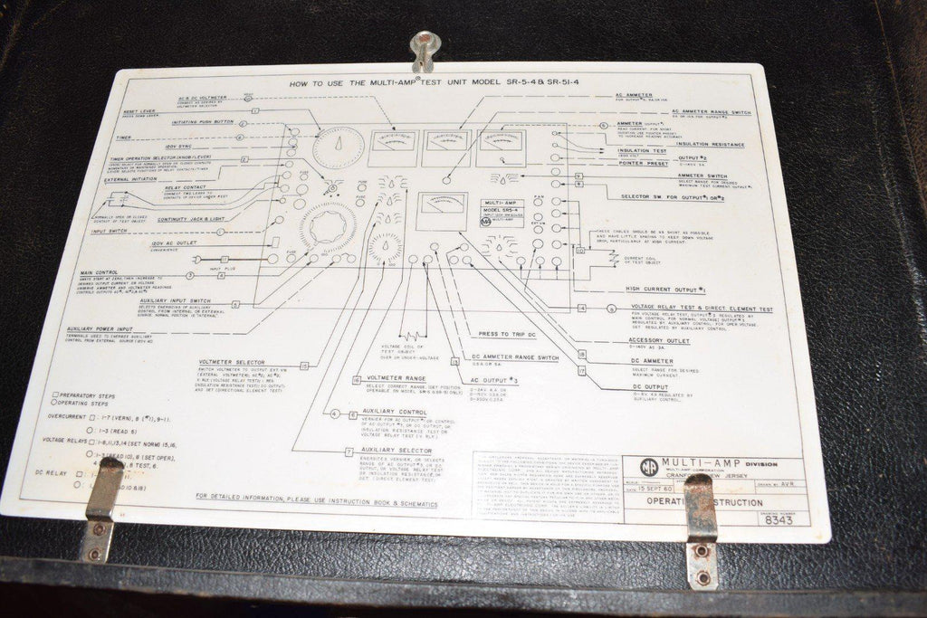 MultiAmp SR514 MultiAmp Test Unit 120V 1 KVA 1 Phase Serial No. 12