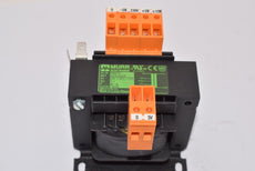 MURR 866374  MET SINGLE PHASE SAFETY TRANSFORMER P:75VA IN:230VAC +-5% +10% OUT:5VAC