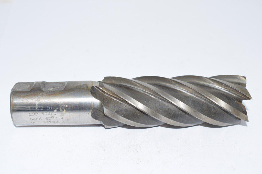 National 50363 1-1/2'' End Mill USA 6 Flute 6-1/2'' OAL