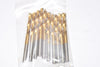 NEW 10 Piece Set of Coated High Speed Steel 11/64'' Straight Shank Twist Drill Bits