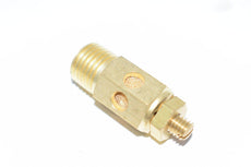 NEW 129990 Brass Needle Valve Mini Muffler Filter 1-1/2'' OAL 1/2'' OD Threads
