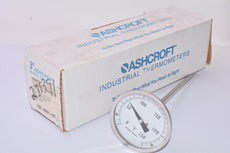 NEW, 3'' Ashcroft Bi-Metal Thermometer, Part: 7QA-46451-007, 1/2 NPT Back Conn., 9 Inch Stem