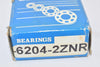 NEW 6204-2ZNR 20x47x14 Shielded Snap Ring Bearing
