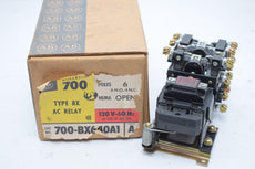 NEW Allen Bradley 700-BX640A1 Type BX AC Relay 120V 6NO 4NC
