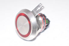 NEW Allen Bradley 800K-22FMR24X01 Ser. A Illuminated Red Push Button Switch 24V, 100mA