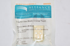 NEW Alliance Medical ZS-037 Sagittal Saw Blade Coarse Tooth 14 x .4 x 25.5 mm