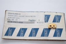 NEW Allied Machine & Engineering 15ZT-0016 T-A Spade Drill Insert .500 SCOB TIN