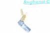 NEW Amphenol RF 132114 SMA Connector Plug, Male Pin 50Ohm Free Hanging (In-Line) Solder