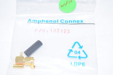 NEW Amphenol RF 132123 SMA Connector Plug, Male Pin 50Ohm Free Hanging (In-Line), Right Angle Solder