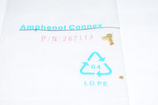NEW Amphenol RF 262113 MMCX Connector Plug, Male Pin 50Ohm Free Hanging (In-Line), Right Angle Solder