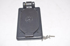 NEW Appleton Vertical Wet Location Receptacle Cover W/ Gasket & Bolts 4-3/4'' x 3''