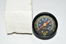 NEW ARO 100095-160 Pressure Gauge: 0 to 150 psi, 1 1/2 in Dial, 1/8 in NPT Male, Center Back