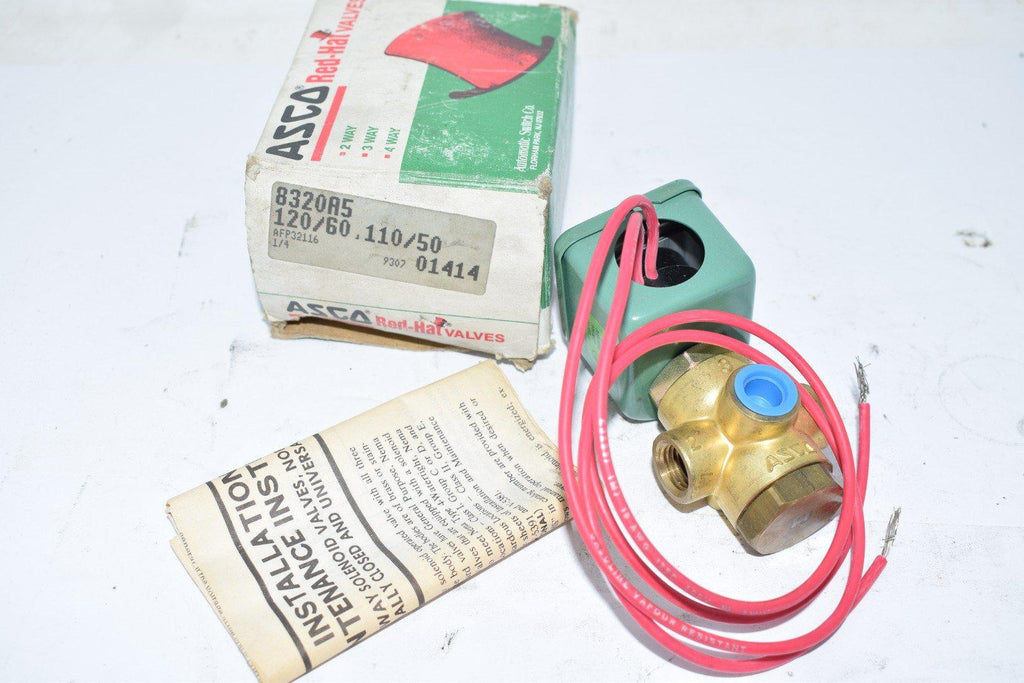 NEW ASCO 8320A5 Red Hat Solenoid Valve 1/4 120/60 110/50