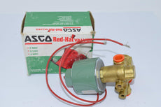 NEW ASCO Red Hat 8321A8 series 3-Way Solenoid Valve, Brass, 3/8'' 120V