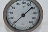 NEW Ashcroft 45-1009-S-04L-200 200 PSI Pressure Gauges 4-1/2'' Hyett Instruments 373 C20 25F