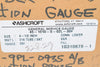 NEW Ashcroft 45-1010-S-02L-30# 4-1/2'' Pressure Gauge 30# 316 Tube SKT