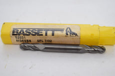 NEW Bassett 52931 MDESBN 4FL 7/32'' Double End Mill Cutter