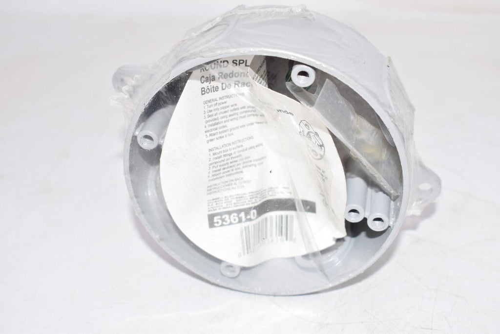 NEW Bell 5361-0 5-1/2-Inch K/O 4-Inch Round Weatherproof Splice Box ...