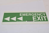 NEW BRADY 90924 GLOW-IN-THE-DARK PLASTIC SIGN Exit Sign Emergency