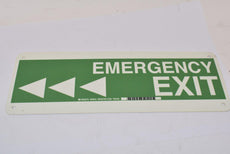 NEW BRADY 90924 GLOW-IN-THE-DARK PLASTIC SIGN Exit Sign Emergency