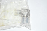 NEW BRENNAN 2501-06-08-SS 90° Elbow - 3/8 in Male JIC 37° Flare x 1/2 in Male Pipe Rigid, Stainless Steel