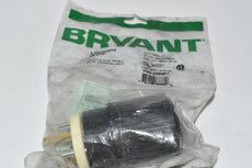 NEW Bryant 70520NP Locking Devices, Industrial, Male Plug, 20A 125V, 2-Pole3-Wire Grounding, L5-20P, Screw Terminal, Black and White
