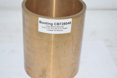 NEW Bunting CB728048 Cast Bronze Plain Sleeve Bearing - 4.5000 in ID, 5.0000 in OD, 6.0000 in Length, Cast Bronze C93200 (SAE 660) Material