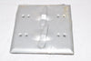 NEW BWF TS-2 Grey Two Gang Toggle Switch Cover for 10A 125V Switches