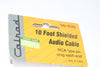 NEW Calrad 55-935 Audio Cable w/ RCA Male Molded Plugs Each End 10' Long