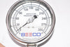 NEW Chicago Stainless Equipment 4N-G-1/4NPT-GF-BT Pressure Gauge 0-300 PSI