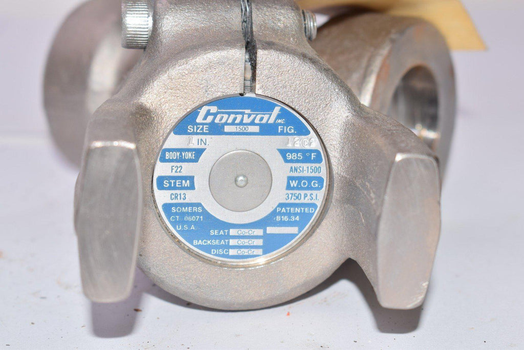 NEW Conval INC, CR13, THROTTLING VALVE, 12C2, Body Yoke F22, ANSI1500
