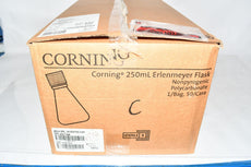 NEW Corning 431144 Polycarbonate Erlenmeyer Flasks 250mL 50/Case