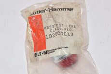 NEW CUTLER-HAMMER 10250TC13 GLASS RED LENS