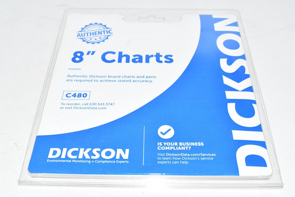 NEW Dickson C480 Replacement Charts Recorder, 8'', 31 day, 20 to 120