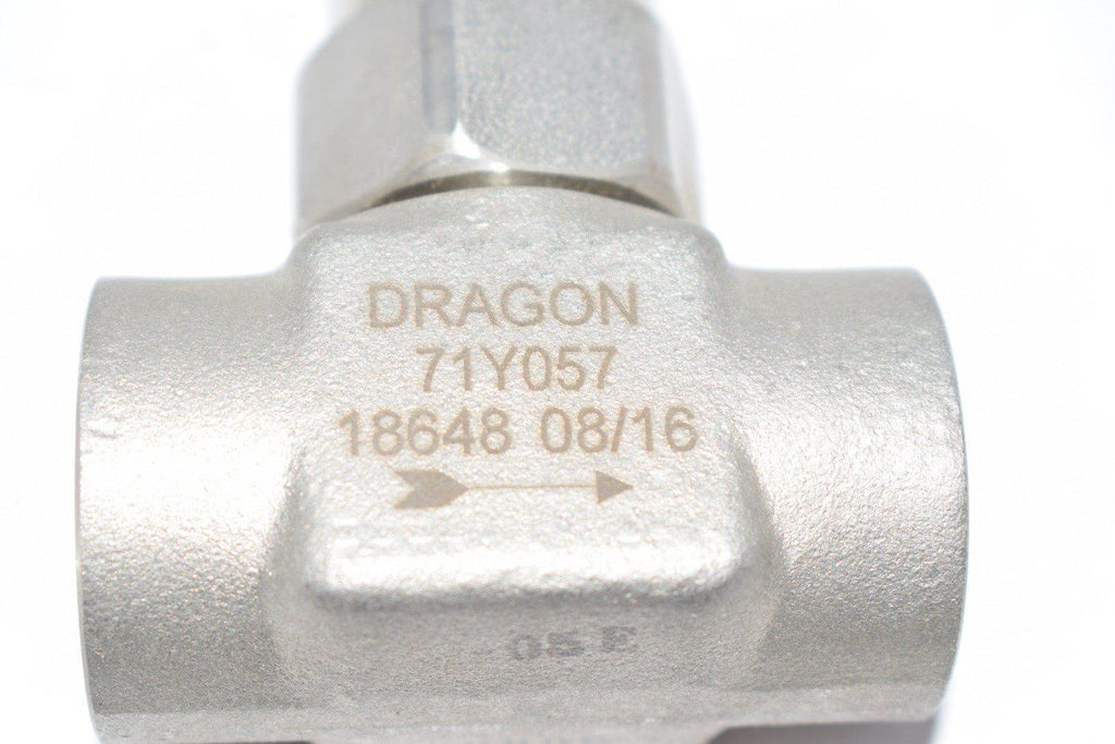 NEW Dragon Valves 71Y057 18648 1500 PSI 1/2'' 316SS Needle Valve Cryog