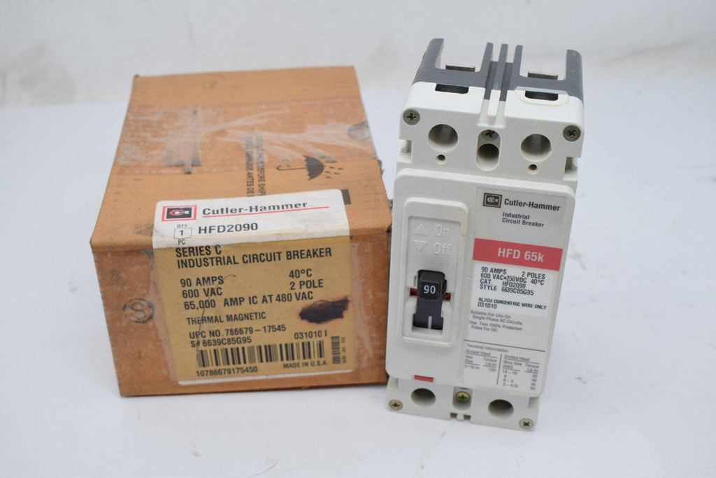 NEW Eaton Cutler Hammer HFD2090 Series C Molded Case Circuit Breaker