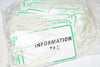 NEW, Electromark, Information Tag, Model: Y1780269, QTY: 100, 24281986, Green/White
