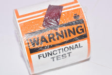 NEW, Electromark, Warning, Functional Test, Service Tag, MIR008-T-L7-U94, 200/Roll