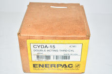 NEW Enerpac CYDA-15 Hydraulic Cylinder 1200 lbs Capacity, 1.56 in Stroke, Double-Acting, Threaded Body