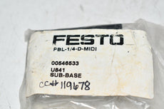 NEW Festo Sub-base PBL-1/4-D-MIDI
