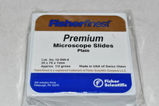 NEW Fisher Scientific 12-544-4 Premium Plain Glass Microscope Slides 1/2 gross 25x75x1mm