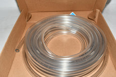 NEW Fisher Scientific 14-169-7H Clear Tubing, PVC, 0.125'' Wall Thickness, 0.625'' Diameter, 50' Length