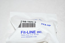 NEW Fit-Line MC16-16N-3 MALE CONNECTOR, 1?F x 1?MNPT, PFA BODY W/ PFA NUT