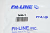 NEW Fit-Line N4-1 Flare Nut, 1/4'', PVDF PFA HP