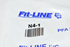 NEW Fit-Line N4-1 Flare Nut, 1/4'', PVDF