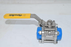 NEW FlowTek 5000 1'' 3-Piece Stainless Steel Ball Valve w/ Handle Socket Weld DN25